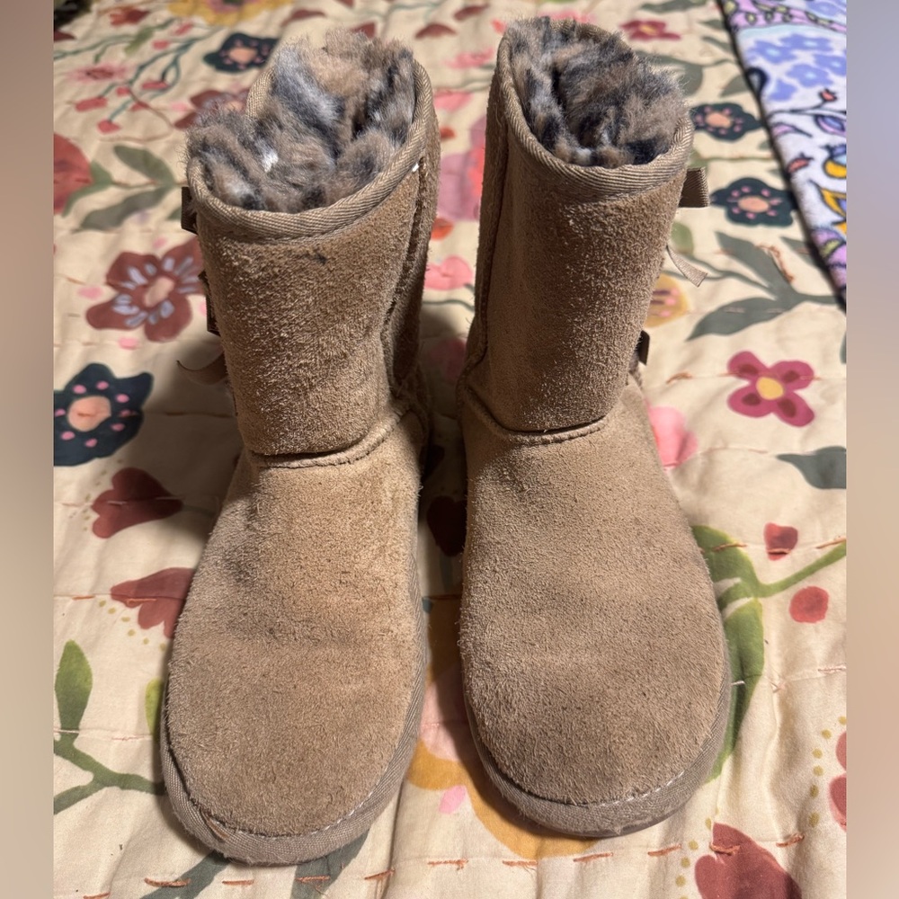 Kookaburra by Ugg Girls Boots with Leopard Fur ~ 2